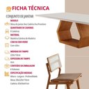 Ver imagem 3 de Conjunto de Jantar Ane 8 Lugares Cadeiras Eva Premium Imbuia 220cm Mobillare