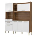 Ver imagem 1 de Armario de Cozinha Select com 6 Portas e 2 Gavetas Amendola/branco