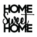 Ver imagem 1 de Placas Quadros Decorativos Home Sweet Home 3D em MDF 3mm - Preto