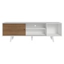 Ver imagem 4 de Rack para Tv até 80 Polegadas 160cm Branco/rustic com Pés Branco Torino Madesa Branco/rustic