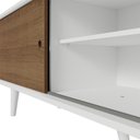 Ver imagem 2 de Rack para Tv até 80 Polegadas 160cm Branco/rustic com Pés Branco Torino Madesa Branco/rustic