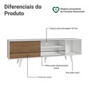 Ver imagem 7 de Rack para Tv até 80 Polegadas 160cm Branco/rustic com Pés Branco Torino Madesa Branco/rustic