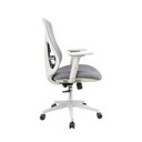Ver imagem 3 de Cadeira Escritório Ergonômica NR17 Tela Mesh Base Giratória Apoio Lombar Braços Ajustáveis Gelo