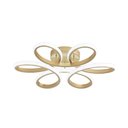 Ver imagem 1 de Plafon Moderno Dourado 50cm Led 48w 3 em 1 Bivolt Paris Luz