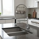 Ver imagem 2 de Torneira Gourmet Monocomando Design Moderno Dupla Função Jato Ducha Agua Quente/fria