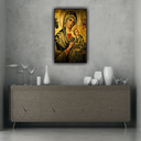 Ver imagem 2 de Quadro Decorativo Canvas Filete Nossa Senhora do Socorro Jesus Cristo Gg