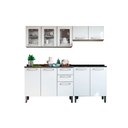 Ver imagem 1 de Cozinha Modulada Completa Evidence 4 Peças (2 Armários + 2 Balcões) C4p60 Branco - Bertolini