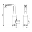 Ver imagem 2 de Torneira Elétrica Lorenzetti Essence de Parede Preta-cromada 127v
