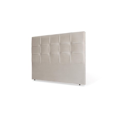 Cabeceira De Cama Box Luiza Solteiro 90cm X 106cm Couro Bege Ms Decor