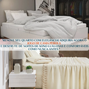 Ver imagem 4 de Conjunto de Lencol Casal King Size Pérola 400 Fios Toque Super Macio Supreme:palha