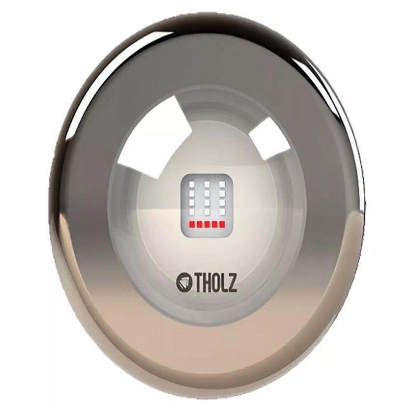 KIT 2 LED 18W AZUL PREMIUM INOX THOLZ + FONTE + TOMADA WIFI - 2