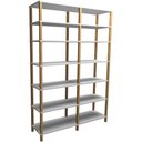 Ver imagem 1 de Estante Madeira 7 Prateleiras Branca Evolukit 140x38x203