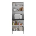 Ver imagem 4 de Paneleiro 63cm 4 Portas para Micro-ondas Xangai Multimóveis Mp2245 Branco