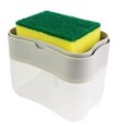 Ver imagem 1 de Dispenser Sabão 2x1 Detergente Suporte Porta Bucha Esponja