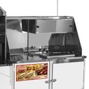Ver imagem 2 de Carrinho 3 em 1 Cefaz Hot Dog, Lanche Churrasco Luxo Branco Rodas Pneumáticas e Guarda Sol Blc12p/