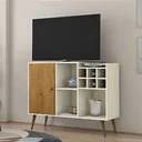 Ver imagem 3 de Rack Aparador Veneza - Off Withe/freijó