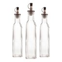 Ver imagem 1 de Kit 3 Garrafas para Azeite de Vidro com Tampa Lyor 270ml