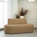 Ver imagem 2 de Sofá Reto 03 Lugares 180cm Mônaco Bouclé Camel - Nexta Casa