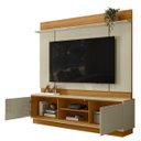 Ver imagem 4 de Estante Home Theater para TV até 75" 2 Portas Senna Cumaru/Opala