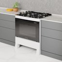 Ver imagem 7 de Fogão de Piso 5 Bocas Premium Glass Branco com Tripla Chama e Mesa de Vidro - Realce
