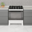 Ver imagem 6 de Fogão de Piso 5 Bocas Premium Glass Branco com Tripla Chama e Mesa de Vidro - Realce