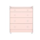 Ver imagem 3 de Quarto Bebe Infantil Doce Sonho Berço Vira Cama e Cômoda Trocador 4 Gavetas Qmovi