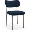 Ver imagem 1 de Cadeira Decorativa Sala de Jantar Melina Base Arena L02 Suede Azul Marinho - Lyam Decor