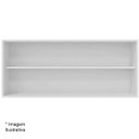 Ver imagem 7 de Kit Armário Aéreo e Balcão de Pia sem Tampo 120 Cm Adriana Amêndoa/branco