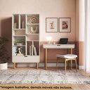 Ver imagem 5 de Estante Livreiro 1 Gaveta 180x90 Cm Pes Madeira Maciça 28107 Off White Artesano