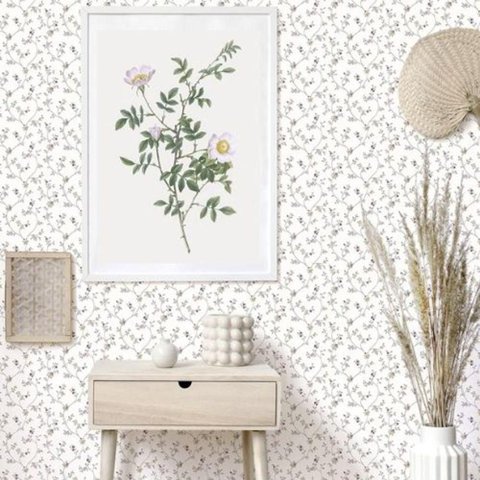 Papel de Parede Happy Floral Branco 12332