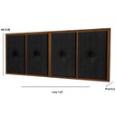 Ver imagem 2 de Painel Cabeceira Box Casal 1,40 Detalhe Madeira Preto - Comprar Moveis em Casa