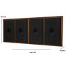 Painel Cabeceira Box Casal 1,40 Detalhe Madeira Preto - Comprar Moveis em Casa - 2