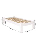 Ver imagem 2 de Cama Solteiro Turca New Madeira Maciça Cor Branco