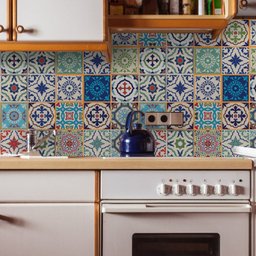 Adesivo de Azulejo Santa Cruz 10x10 cm com 50un - 2