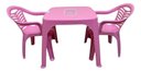 Ver imagem 3 de Mesa Infantil Rosa + 02 Cadeira Infantil Plasnorthon Kit