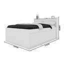 Ver imagem 4 de Cama Multifuncional Casal Com Caminha Pet E Nichos Branco Framar