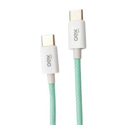 Cabo USB-C X USB-C CANDY 1M 30W OEX CE206 Verde - 2