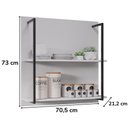 Ver imagem 3 de Prateleira Industrial Bp Carla 71 Cm Eratto Moveis - Branco