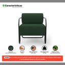 Ver imagem 3 de Poltrona Decorativa Orgânica Living Miska Veludo Verde Escuro - Desk Design
