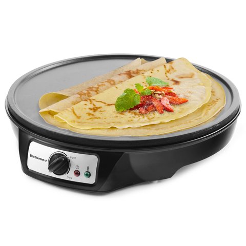 Elite Gourmet Ecp-126 Fritadeira Elétrica para Crepes 30cm Preto