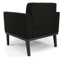 Ver mais imagens de Poltrona Decorativa Karen Pés Fixo em Madeira Preto Suede Preto G19 - Gran Belo
