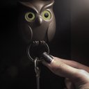 Ver imagem 3 de Porta Chaves Coruja Fecha os olhos quando não está em uso - Preto