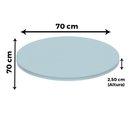 Ver imagem 5 de Mesa Delta em Alumínio 75 Cm (alt) Base em X Tampo Mdp Quadrado 80 Cm (larg) X 2,50 Cm (alt) Cinza