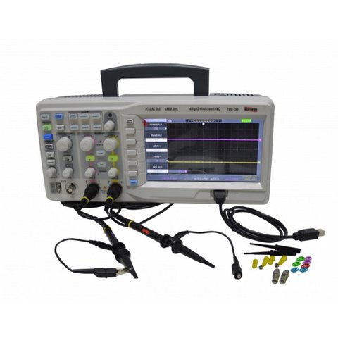 Osciloscópio Digital 2 Canais Usb 200Mhz 32 Kpts Taxa Amostragem 500Msa/s Medidor Od-285