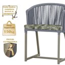 Ver imagem 4 de Mesa e 6 Cadeiras de Jantar Noronha Fendi E5 Trama Original Prata