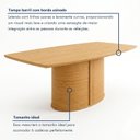 Ver mais imagens de Conjunto de Mesa de Jantar 6 Lugares 180x90cm Diana e Carol Marrom