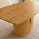 Ver imagem 6 de Conjunto de Mesa de Jantar 6 Lugares 180x90cm Diana e Carol Marrom