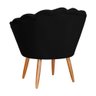 Poltrona Decorativa para Sala de Estar Charm Suede Preto - Montanaris Decor MD MONTANARIS DECOR - 2