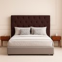 Ver imagem 2 de Cabeceira para Cama Queen Julia Sued Marrom Idf Decor
