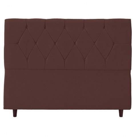 Cabeceira para Cama Queen Julia Sued Marrom Idf Decor